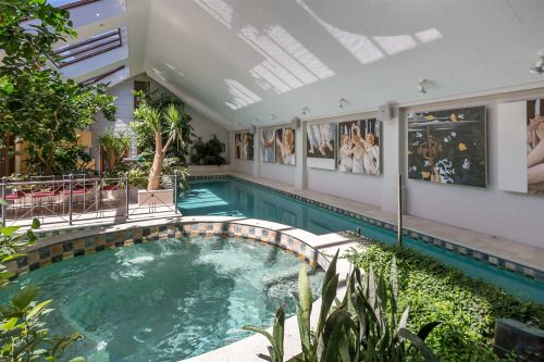 Indoor swimming pool Indoor swimming pool at Bond Estate Luxury Accommodation in Christchurch NZ